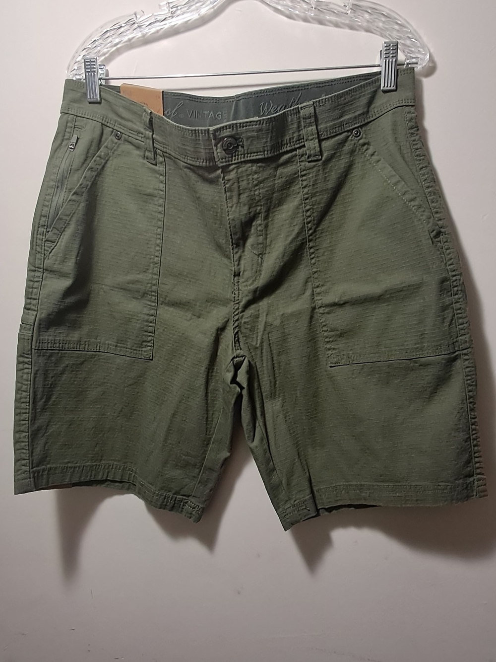 Weatherproof Olive Green Men's Cargo Shorts